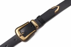 Peterson Skórzany pasek z zaokrągloną, masywną klamrą  Peterson 80 cm 5