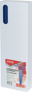 Office Products GRZBIETY DO BINDOWANIA OFFICE PRODUCTS, A4, 6MM (25 KARTEK), 100 SZT., NIEBIESKIE 20240615-01 2