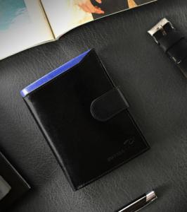 Ronaldo Skórzany portfel męski z kolorową wstawką  Ronaldo NoSize 2