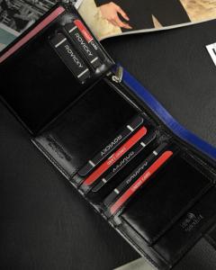 Ronaldo Skórzany portfel męski z kolorową wstawką  Ronaldo NoSize 8