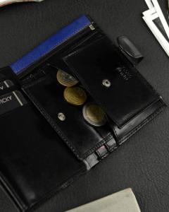 Ronaldo Skórzany portfel męski z kolorową wstawką  Ronaldo NoSize 10