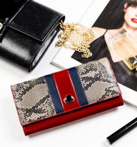 Peterson Elegancki portfel damski z wężowym wzorem  Peterson NoSize 2