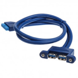DimasTech USB zew. - USB wew., 0.5m, Niebieski (BT181) 1