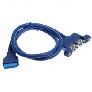 DimasTech USB zew. - USB wew., 0.5m, Niebieski (BT181) 2