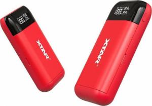 Ładowarka Xtar XTAR ŁADOWARKA/POWERBANK DO AKUMULATORÓW CYLINDRYCZNYCH LI-ION 18650/20700/21700 CZERWONY PB2S 2