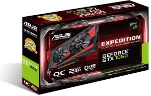 Karta graficzna Asus GeForce GTX 1050 OC Expedition 2GB GDDR5 (128 Bit) DVI-D, HDMI, DP, BOX (EX-GTX1050-O2G) 3