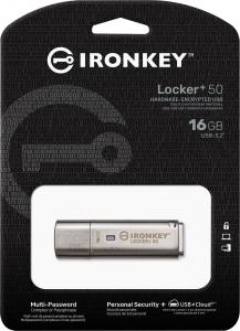 Pendrive Kingston IronKey Locker+ 50, 16 GB  (IKLP50/16GB) 6
