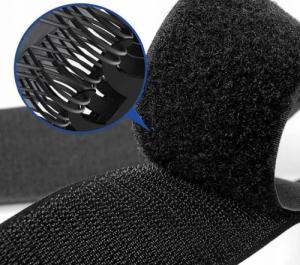 Wobell Rzepowa taśma samoprzylepna w rolce 25mm czarna 4,57m 10