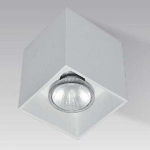 Lampa sufitowa Zumaline Downlight natynkowy Square H-50475-WH metalowa biała do kuchni 1