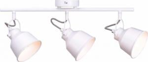 Lampa sufitowa Polux Plafon LAMPA sufitowa NIKO 3 310996 Polux metalowa OPRAWA industrialne reflektorki regulowane białe 1