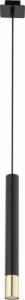 Lampa wisząca Sigma Wisząca lampa Sopel Grand 33393 okrągły zwis tuba czarna złota 4