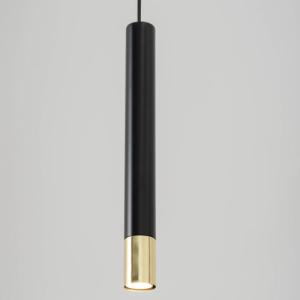 Lampa wisząca Sigma Wisząca lampa Sopel Grand 33393 okrągły zwis tuba czarna złota 6