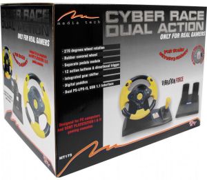 Kierownica Media-Tech MT-175 Cyber race dual action 2