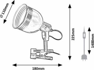 Lampka biurkowa Rabalux beżowa (3093) 7