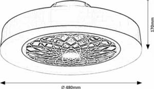 Wentylator Rabalux Adonias LED 4