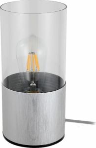 Lampa stołowa Rabalux Minimalistyczna lampka nocna Zelkova okrągła szklana aluminium 1