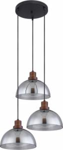 Lampa wisząca Globo Kaskada lampa wisząca Salsa szklane kopuły czarne przydymione 1