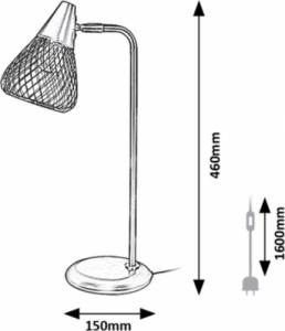 Lampka biurkowa Rabalux czarna (3181) 3