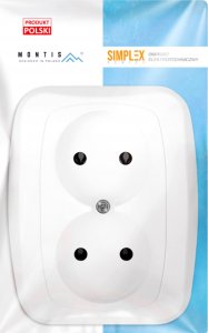 Montis Gniazdo wtyczkowe podwójne PT-5A MONTIS SIMPLEX MT054 2