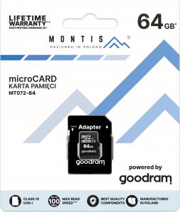 Karta Montis MT072 MicroSDXC 64 GB Class 10 UHS-I/U1  (MT072-64) 3