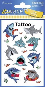 Zdesign Tatuaże dla dzieci - Rekiny 1