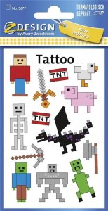 Zdesign Tatuaże dla dzieci - Piksele 1