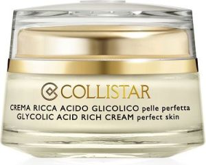Collistar Attivi Puri Glycolic Acid Rich Cream Perfect Skin przeciwstarzeniowy nawilżający krem do twarzy z kwasem glikolowym 50ml 1