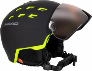 Head Kaski narciarski z szybą HEAD RADAR black/lime 2022 : Rozmiar - M/L 1