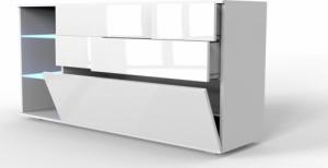 AMD Meble Komoda MAJA LED XL nowoczesna, czarna 3