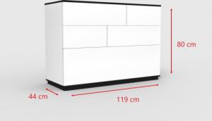 AMD Meble Komoda Ola, nowoczesna biała PRODUCENT 4
