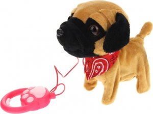 Piesek interaktywny Mops chodzący na smyczy 516504 2