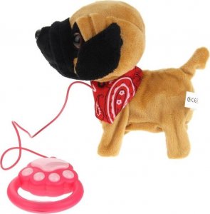 Piesek interaktywny Mops chodzący na smyczy 516504 3