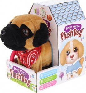 Piesek interaktywny Mops chodzący na smyczy 516504 8