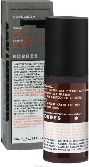 Korres Men's Cream Maple Anti-Ageing Cream krem przeciwzmarszczkowy do twarzy i pod oczy z syropem klonowym 50ml 1