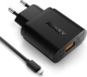 Ładowarka Aukey USB 2A 18W 1xUSB Quick Charge 2.0 2A 18W Czarna (PA-U28) 1