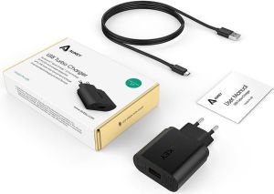 Ładowarka Aukey USB 2A 18W 1xUSB Quick Charge 2.0 2A 18W Czarna (PA-U28) 2