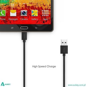 Kabel USB Aukey Wtyczka prosta USB-A - microUSB 2 m Czarny (CB-D9) 4