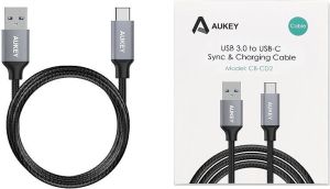 Kabel USB Aukey USB-A - USB-C 1 m Czarny (CB-CD2) 7