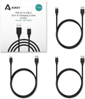 Kabel USB Aukey Zestaw 3 kabli USB-C 1m (CB-CMD3) 8