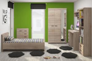 Selsey SELSEY Komoda Liberia 80 cm Dąb sonoma 2