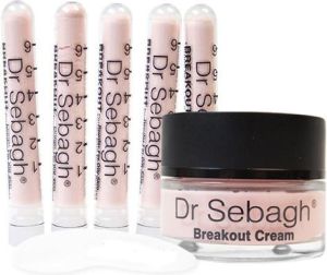DR SEBAGH Breakout Cream krem dla skóry tłustej 50ml + Breakout Powder puder 5x1.95g 1
