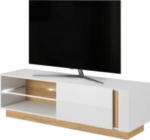 Selsey SELSEY Szafka RTV Skoky 138 cm dąb z bielą 1