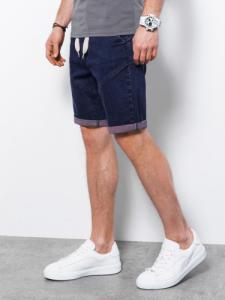 Ombre Krótkie spodenki męskie jeansowe - fioletowy W361 L 1