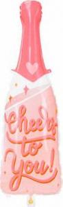 PartyDeco Balon foliowy Butelka, cheers to you, 28x87 cm one size 1