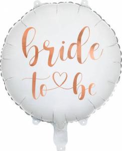 PartyDeco Balon foliowy Bride to be 35cm, biały one size 1