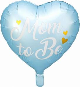 PartyDeco Balon foliowy Mom to Be, 35cm, niebieski one size 1
