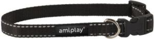 Ami Play Obroża regulowana Reflective XL 45-70 [b] x 2,5 czarny 1