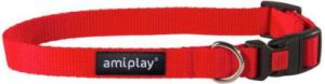 Ami Play Obroża regulowana z blokadą Basic XL 45-70 [b] x 2,5cm czerwony 1