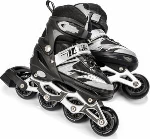 Rolki Meteor 4w1 Seasons z wymienną płozą regulowane czarne r. 38-41 9