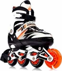 Rolki Meteor 4w1 Seasons z wymienną płozą regulowane czarne r. 38-41 6